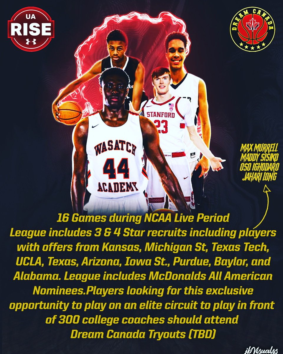 <a href="/DreamCanadaAAU/">Dream Canada Basketball</a> 1 of 6 AAU programs in Quebec/Ontario in an elite circuit. Be seen this summer by 300+ coaches at the same facility as the UnderArmour Association @Elias_NPH <a href="/DrewEbanks/">OnPointBasketball</a> <a href="/NorthPoleHoops/">NPH</a> <a href="/hoopsontherise/">Hoops On The Rise</a> <a href="/CircuitSr/">NationalSrCircuit</a> <a href="/circuit_jr/">NationalJrCircuit</a> <a href="/Tisinthehouse/">Tony House</a>
