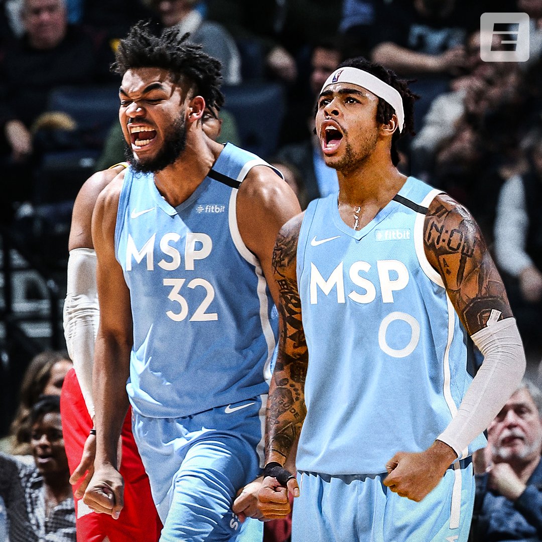 ESPN on Twitter: "D'Angelo Russell will join forces with Karl-Anthony Towns in Minnesota, sources tell @wojespn.… "