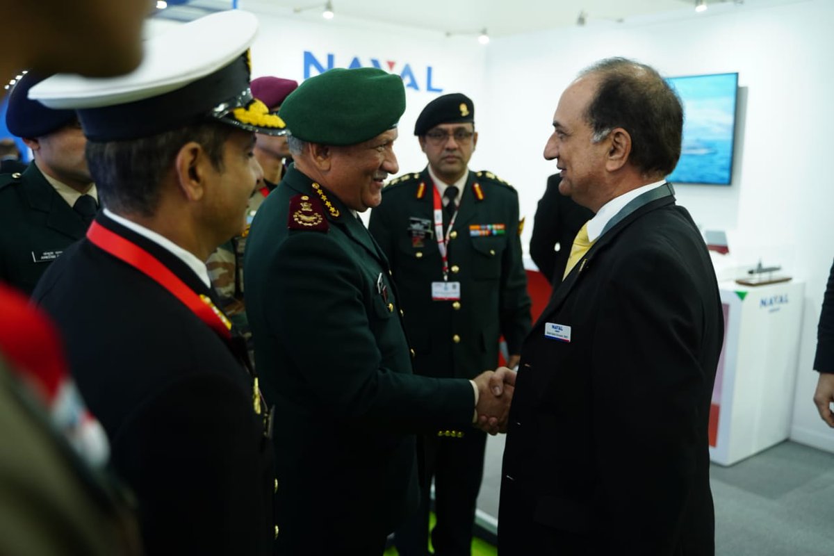 navalgroup_IN's tweet image. Chief of Defense Staff - General Bipin Rawat visited #NavalGroup booth @DefExpoIndia and had briefing on our latest naval technologies and advanced naval systems.

#longtermcommitment #MakeinIndia