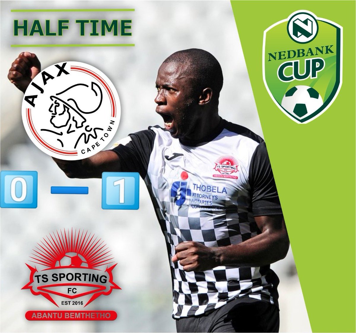 ts sporting fc on twitter 452 half time. we go to the