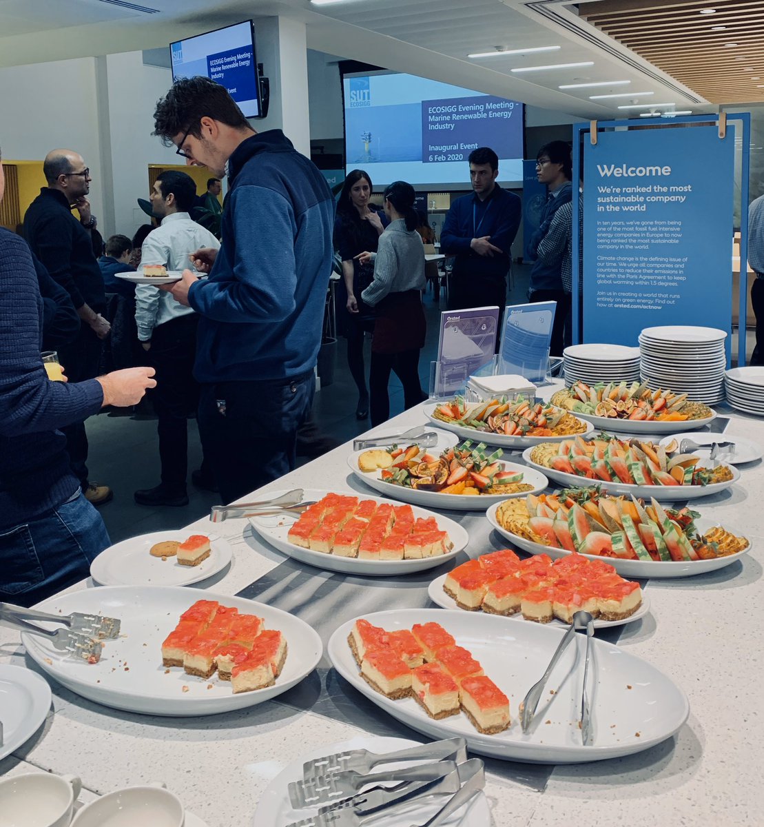 Full attendance (>100!) at first meeting of our new #earlycareer section of the #OSIG Offshore Site Investigation &amp; Geotechnics SIG, hosted by our newest corporate members <a href="/OrstedUK/">Ørsted UK</a> tonight. Thank you to all who’ve worked so hard to organise! <a href="/SUT_Events/">SUT Events</a> #renewables