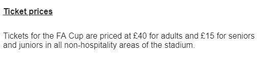 benedwards243's tweet photo. @ChelseaFC can you confirm the ticket prices for the 5th round FA Cup game - policy on website says £30 for FA Cup tickets but selling instructions say £40? https://t.co/U2KxkUT4Cd