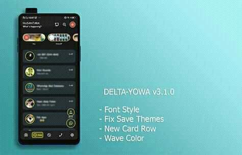 ChannelTheBegal's tweet photo. #Update
#DeltaWA
#WAMODs
"Delta WA v3.1.0 by Delta Labs"
What's New:
• Font Style
• New Card Row
• Wave Color
• Fix Save Theme
• And Many More...
Available:
• UnClone (com.whatsapp)
• Clone (com.yowhatsapp)
Link:
https://t.co/kde7ALClcK
We 🤎 U
@Yoyocx https://t.co/VxReyoVotH