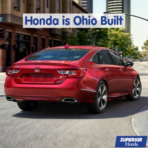 When you stop by Superior Honda to test drive one of the models in our showroom, keep in mind that #Honda is built right here in Ohio. If you want to support local businesses and the community, and you are in the market for a new car, be sure to buy or lease a Honda.👍