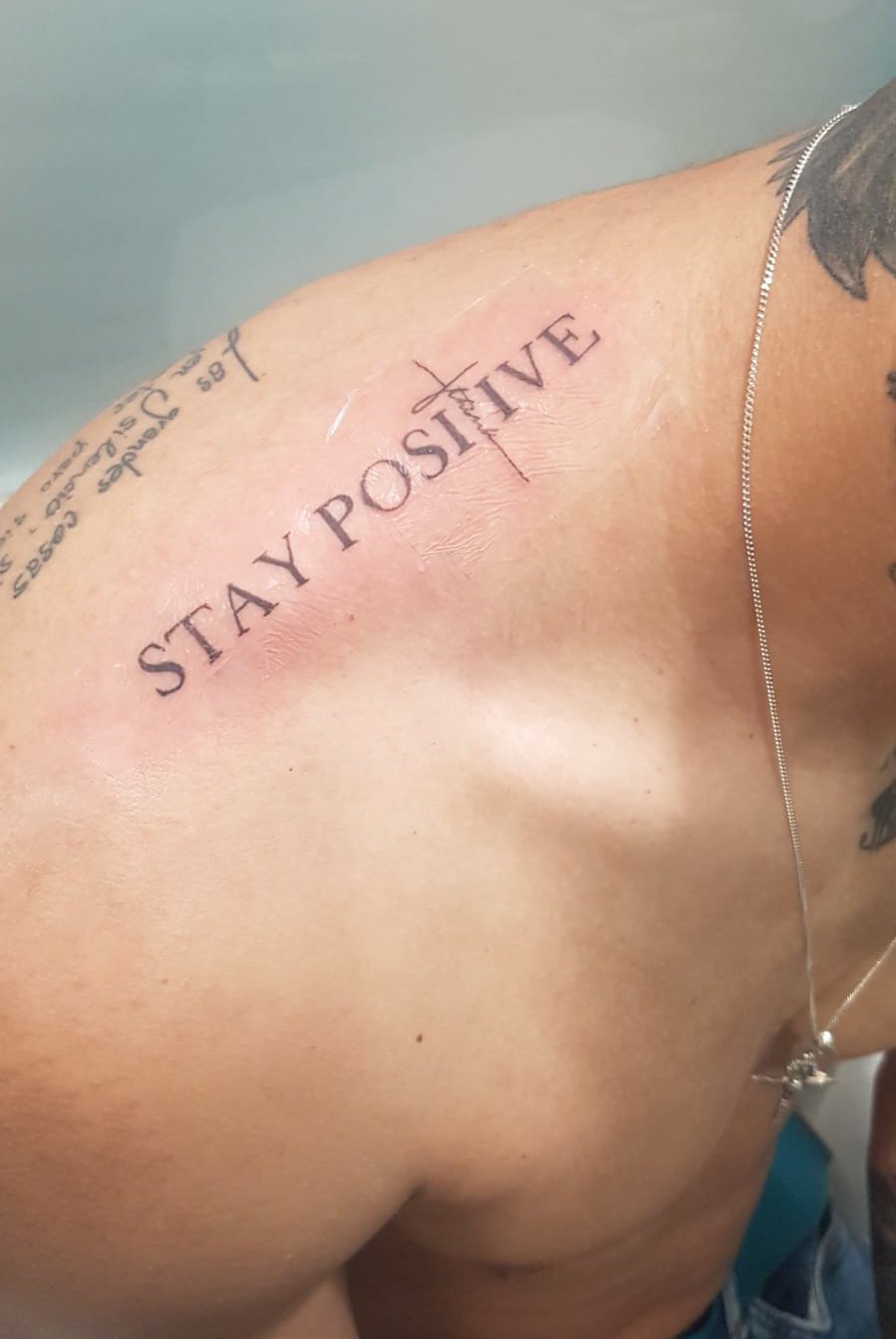 Stay Positive Traditional Tattoo T-Shirt