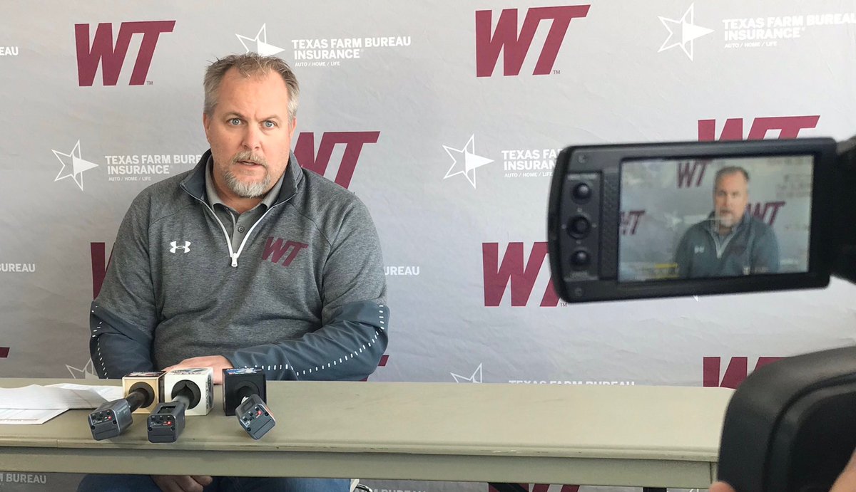 PressPassSports's tweet photo. 32 recruits inked with @WTAMUFootball yesterday. @Coach_HunterH joins the🎙to talk about those recruits and what they were looking for, the Dirty Dozen, accountability, @WTBuffNation and more. 
https://t.co/fNCMgLRcsn https://t.co/rx6YXJwsUa