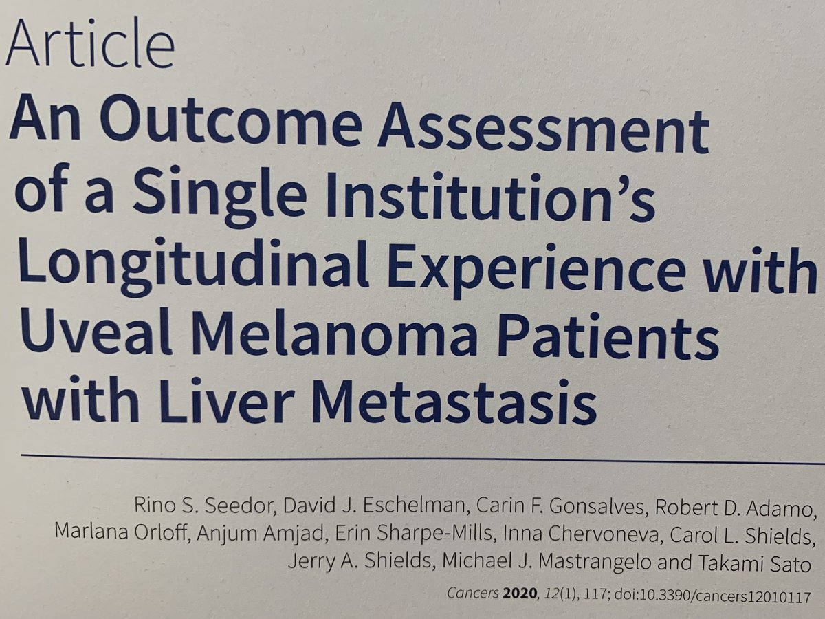 carin_gonsalves's tweet photo. Extending median OS from 5.3 to 17.8 months with liver-directed therapy. Still not good enough! Fighting for ⁦@MRFCureOM⁩ ⁦@TJUHospital⁩ ⁦@JeffersonRads⁩ ⁦@KimmelCancerCtr⁩ https://t.co/YBe3VDfgG8