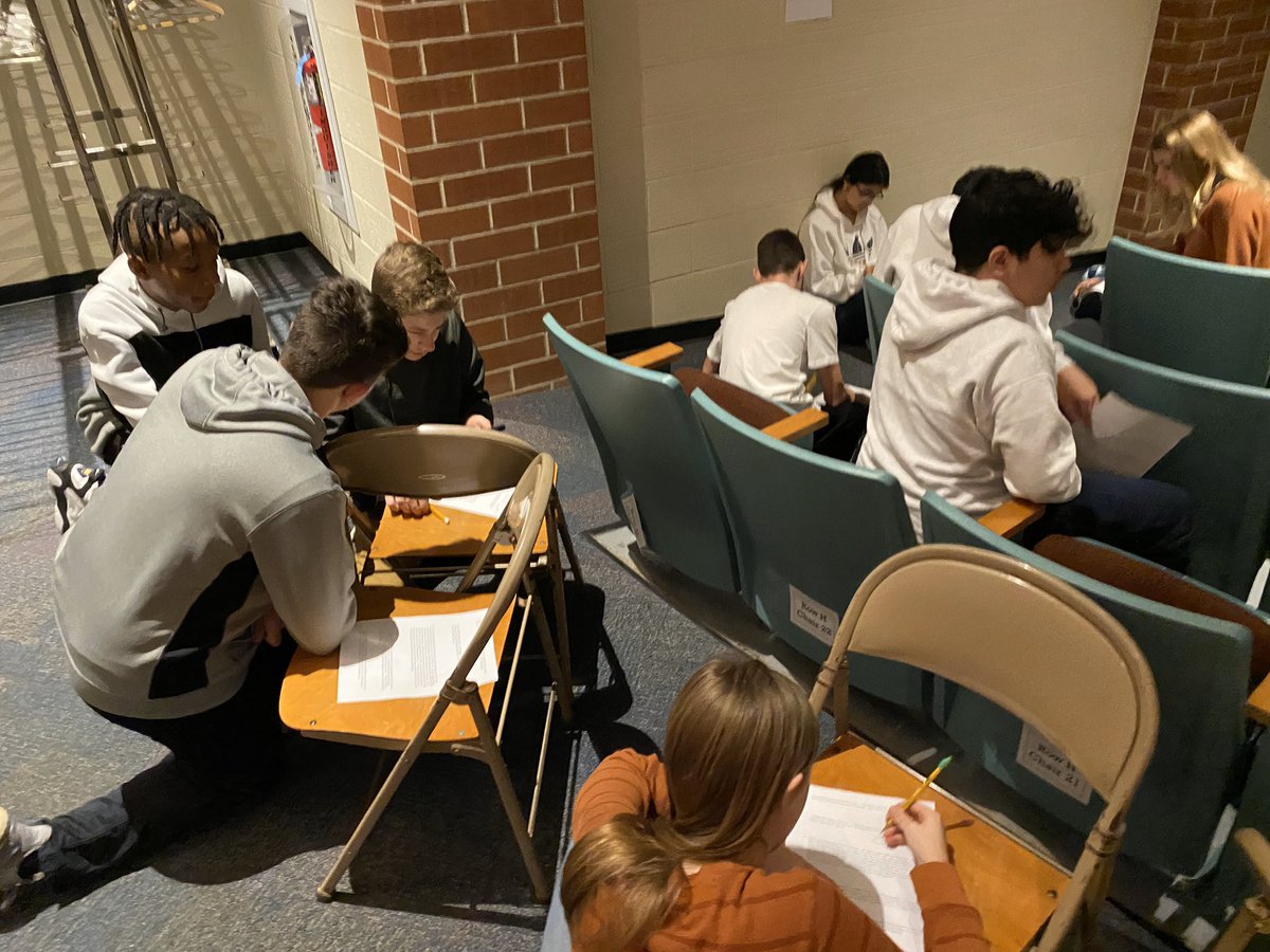 MrsGrenter's tweet image. This morning #8Blue raced to solve The Martian Math Challenge for #TheMartian Project.  Students read passages from the novel and solved the math problems described in the passages. @GHMSBuckskins #BuckPride #PBL #STEAM