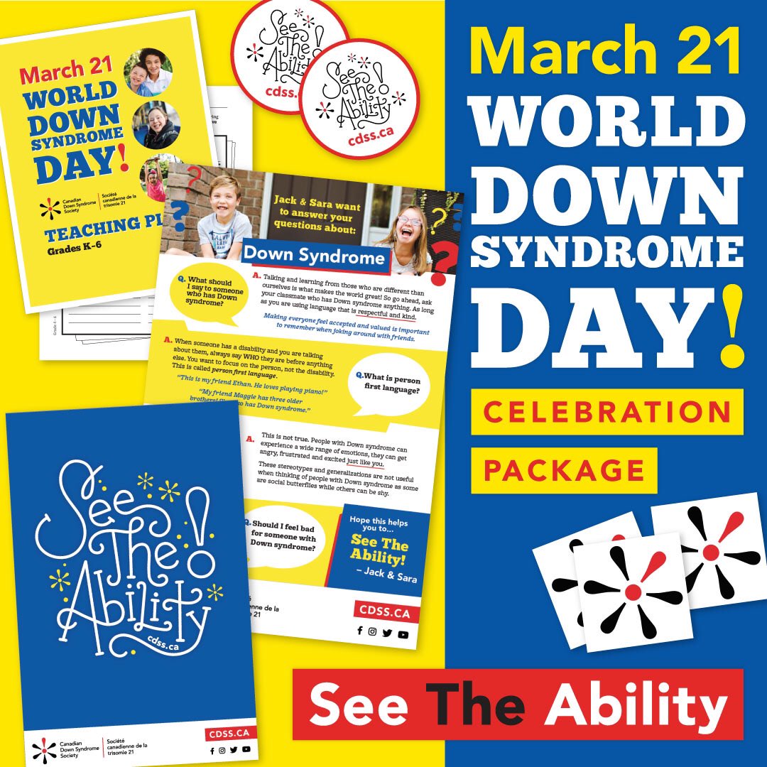 CdnDownSyndrome's tweet image. ATTENTION ALL EDUCATORS! School Celebrations, Presentations &amp;amp; Awareness Events leading up to March 21 are key to helping promote inclusivity, advocacy and self-advocacy.

Link to our FREE K-6 resources here: cdss.ca/community/even…
#WDSD2020 #WDSD #SeeTheAbility