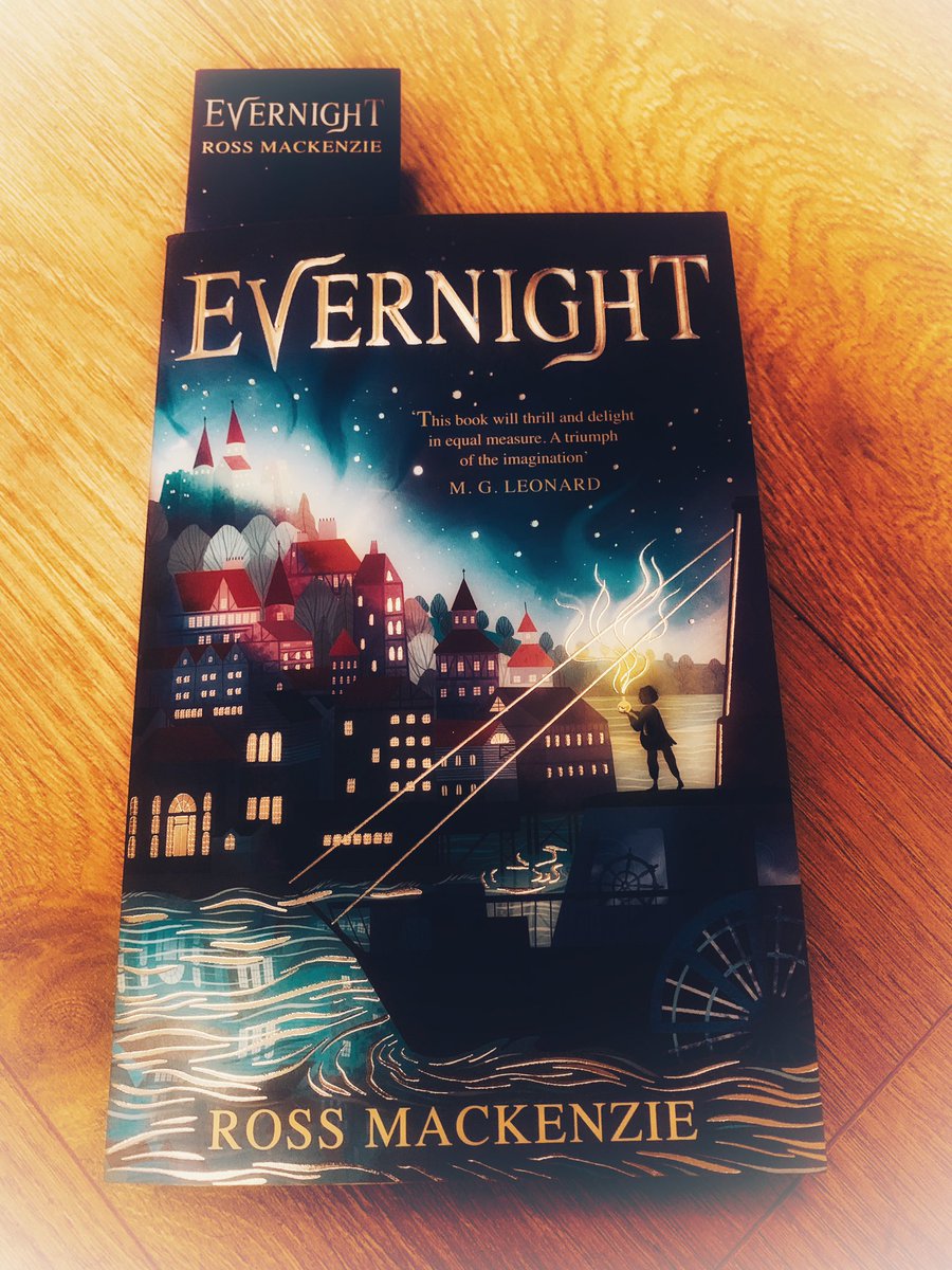 Brilliant day @PPMBT for the launch of @RossAuthor amazingly, delightfully addictive new book Evernight! @AndersenPress #Evernight #EvernightBook #Moatbrae #PeterPan #imagination #wherestoriesbegin