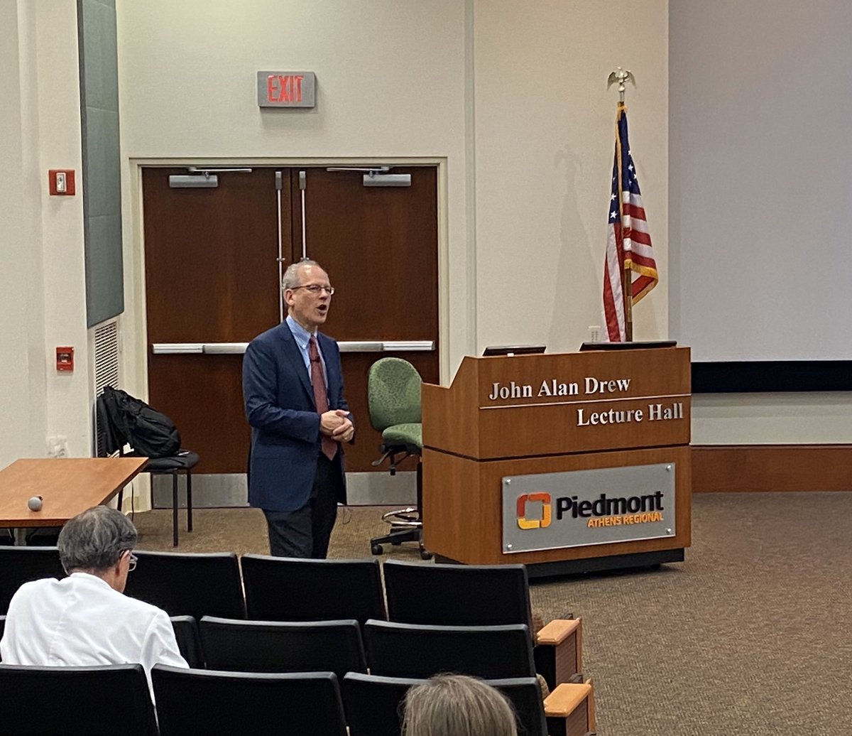Very honored to host Dr. Allan Gelber from Hopkins Medicine as esteemed visiting professor at our new Osler-inspired IM residency program at Piedmont Athens Regional! #OslerPride