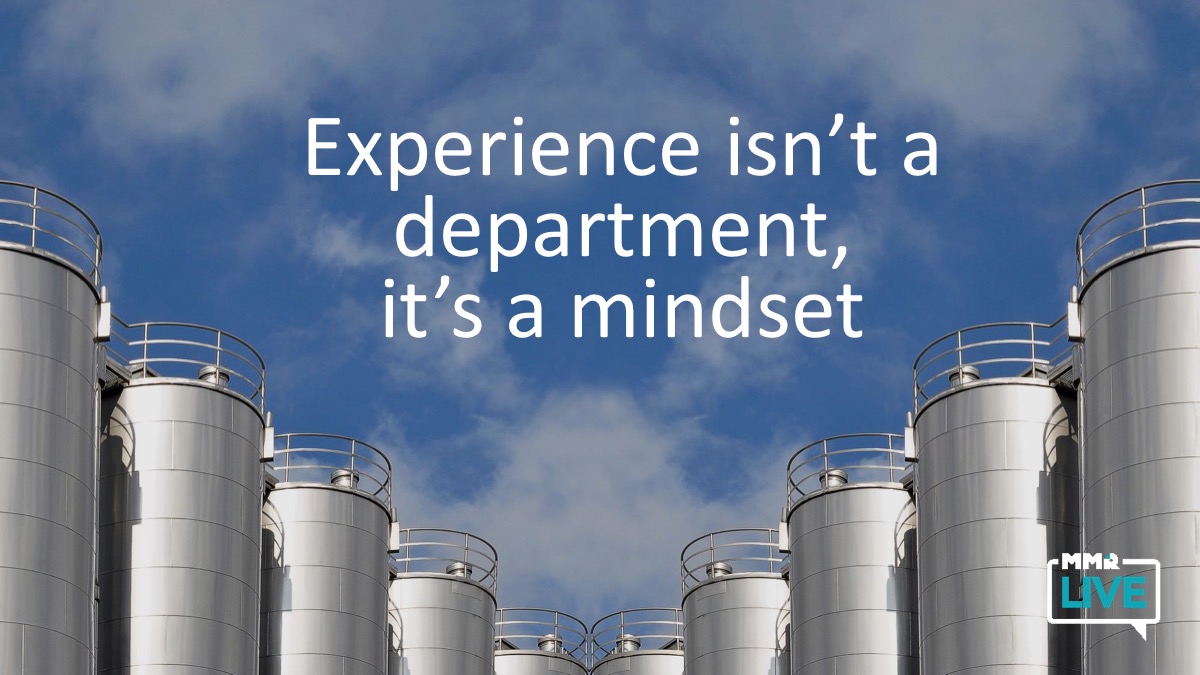 MMR_Experience's tweet photo. "Experience design does not equal the design of experiences. It’s not a singular act or project…it’s theatre. It’s orchestrating many different audiences, processes, and channels to work in harmony." -@TriciaBHouston during @Samplecon

#SampleCon  #ExperienceBuilt  #MMRLIVE https://t.co/gDVnpJ6Q6d