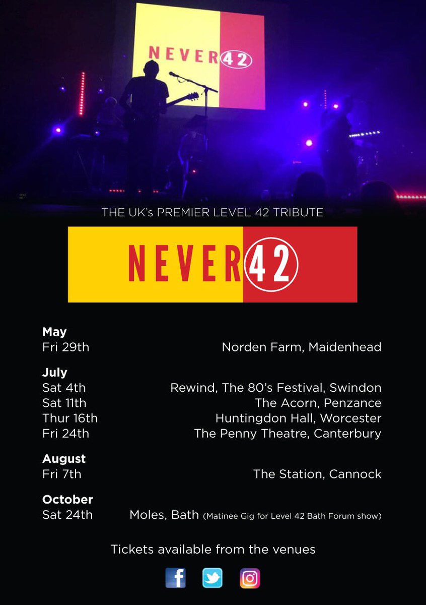 Never 42 - The Level 42 Tribute tweet media