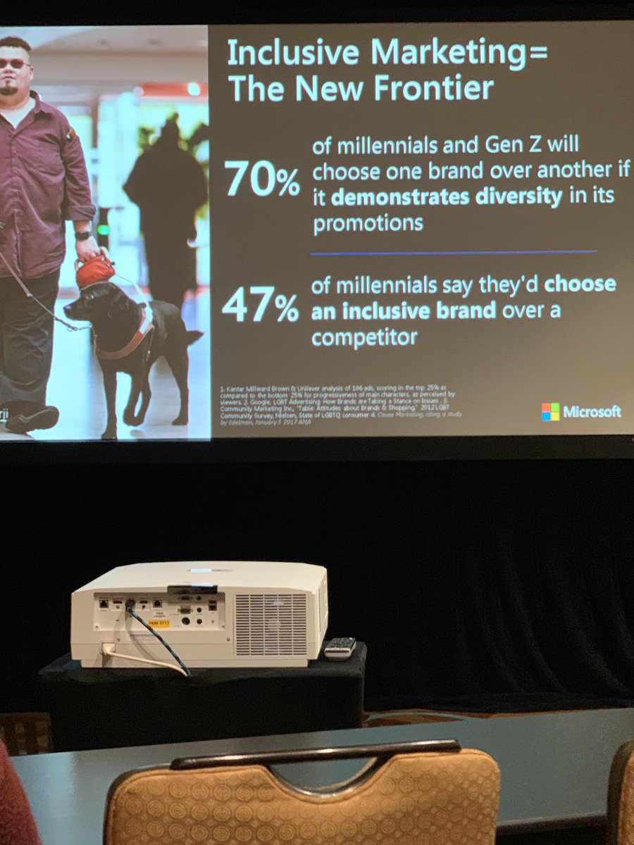 SEO_Cowboy1's tweet photo. “70% of millennials and Gen Z will choose one brand over another if it demonstrates diversity in its promotions”. As a marketer we need to think outside the box to find golden opportunities @purnavirji #pubcon https://t.co/Z4slKTePtl