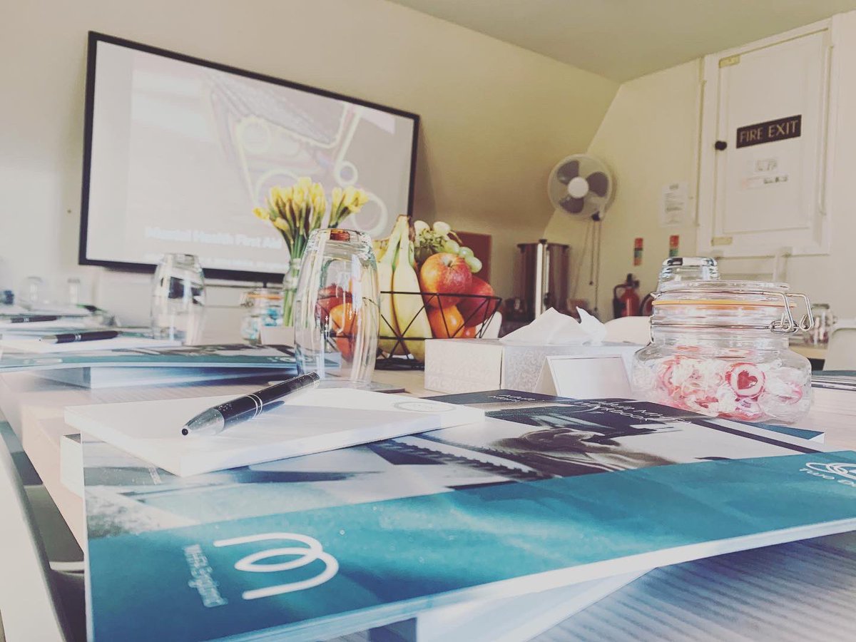 for_aspire's tweet photo. All ready for the @MHFAEngland 2 day #mentalhealthfirstaid course starting tomorrow based in our training room at our Northampton nursery! Looking forward to raising awareness and teaching those basic first aid skills to 14 delegates keen to become #mentalhealthfirstaiders https://t.co/W3WBw50z0P