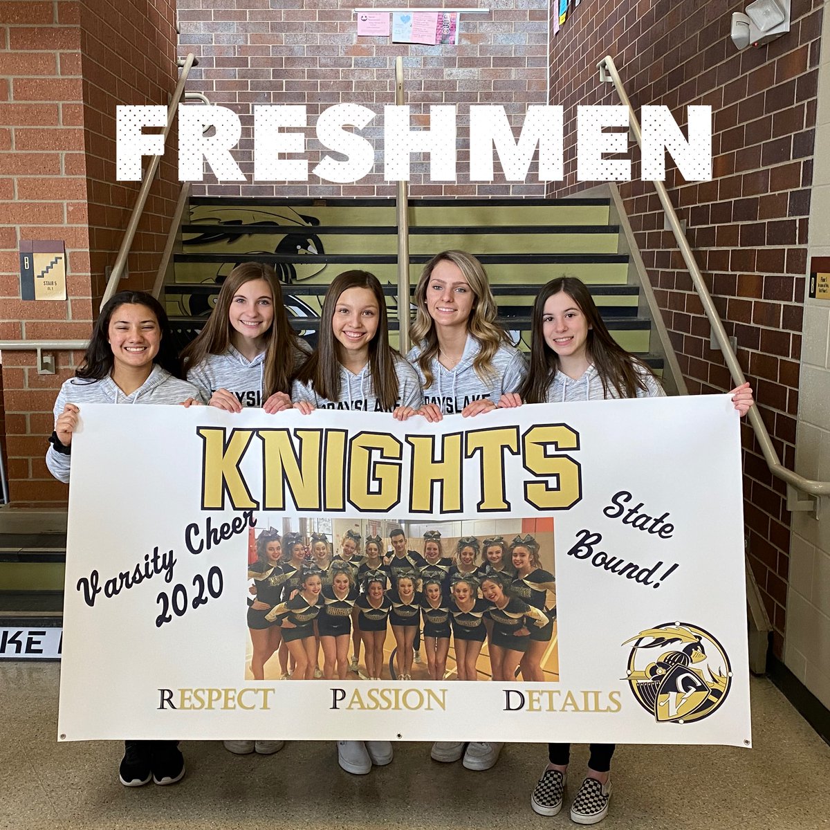 KnightsCheer1's tweet photo. We are on our way to STATE!!! So proud to be heading down to Bloomington with this team!! #RPD #HoldTheRope #ClassPics #RoadToState #LetsGoNorth https://t.co/OFKhKoTdCt