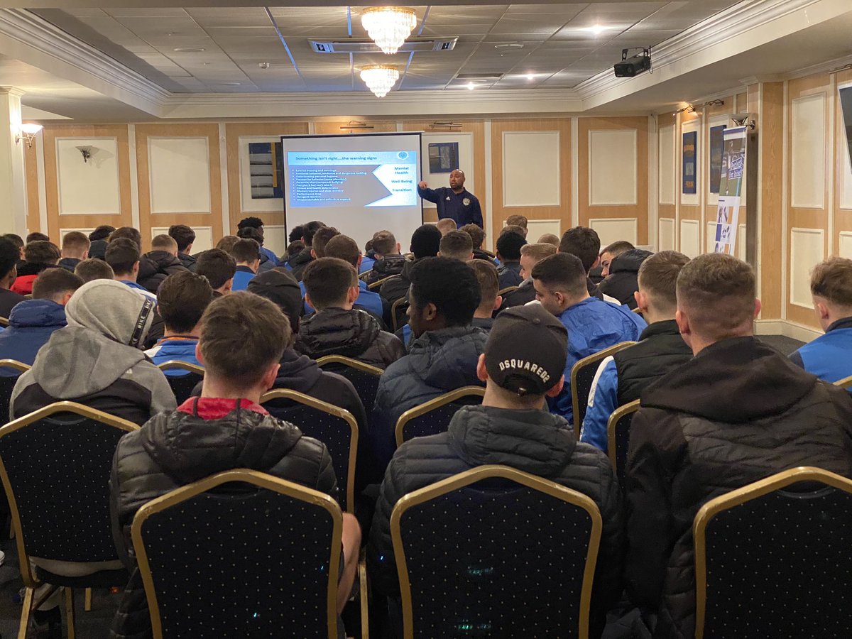 What a fantastic talk and presentation from Jeff Whitley to our <a href="/ScfcAcademy/">Scfc Academy</a> players today . . . Great insight into areas of mental health, gambling, drinking and presented with energy, advise and purpose . . . Thank you Jeff from all the boys  #inspiring