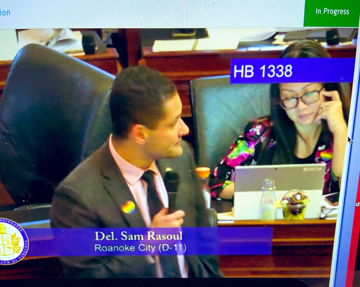 jlock's tweet image. Watching the @VAHouseFloor and love seeing the @VAHouseDems wearing rainbow hearts. 🌈 ❤️ #vavaluesact @EqualityVA