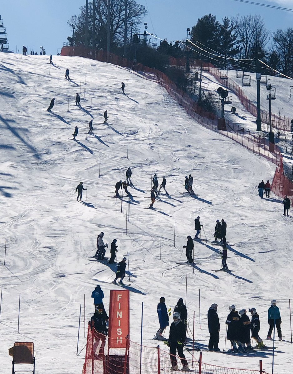 Gorgeous day at Afton Alps for Sections! Inspecting the course for their second run. <a href="/HolyFamilyFire/">Holy Family Catholic High School</a>