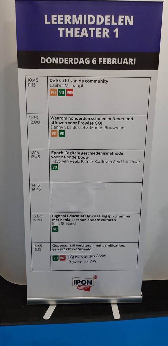 BarbaarEducatie's tweet photo. Vandaag weer een fijne presentatie gedaan op @IPONevent. Weer veel mooie reacties en feedback. Bedankt iedereen die langskwam! Voor iedereen die meer wil weten, blijf ons volgen en probeer uit op https://t.co/QdRiMYlm5r #barbaareducatie #geschiedenisles #onderwijsvernieuwing https://t.co/JpVNURj6Zy
