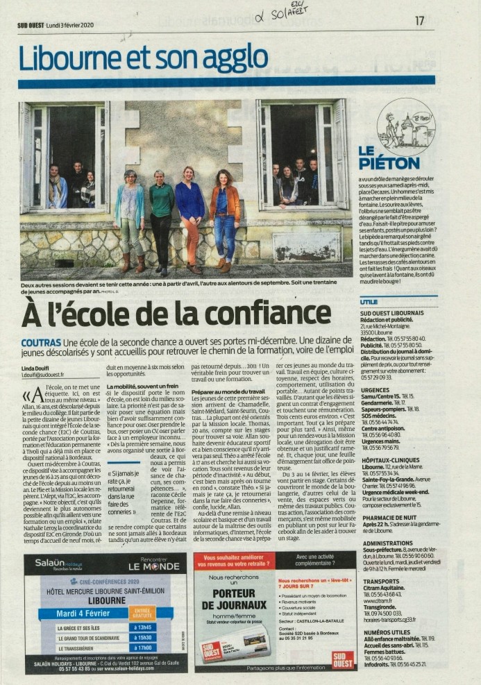 e2cGironde's tweet photo. L'E2C BMA devient l'E2C Gironde avec l'ouverture d'une antenne à Coutras. Nouveau site / Nouvelle équipe / Nouveaux Stagiaires // E2C33/Coutras 👍👍 https://t.co/zcXsL9cCL2