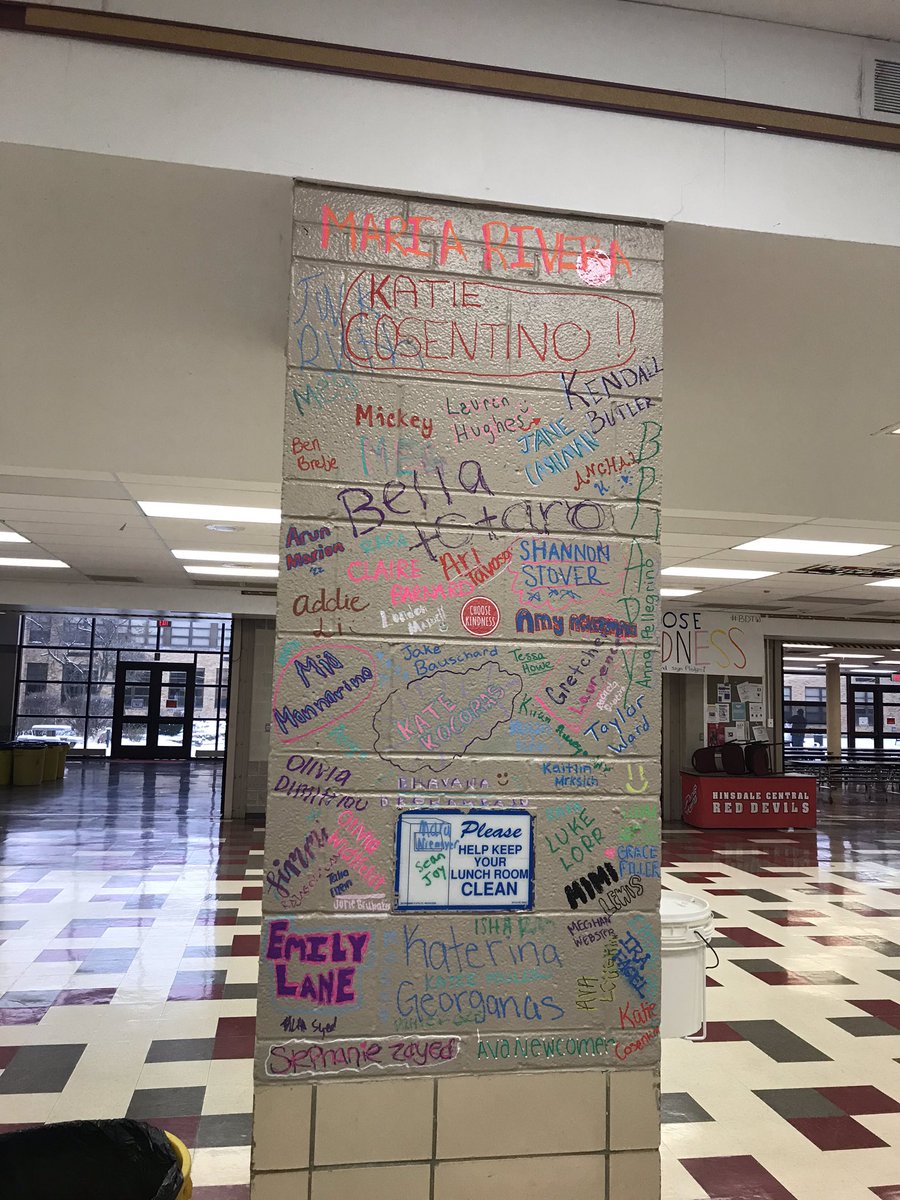 HCHSActivities's tweet photo. βKindness is the mark you make on the worldβ... today, Red Devils, you left YOUR mark at school by signing the kindness pledge! Thanks for committing to make our school a kinder place!ππ»πΉππ»πΉππ»πΉππ»πΉππ»πΉππ»πΉ#spreadkindness #choosekindness #reddevilsrock #reddevilsarekind #bdtw https://t.co/RD1e0FRxni