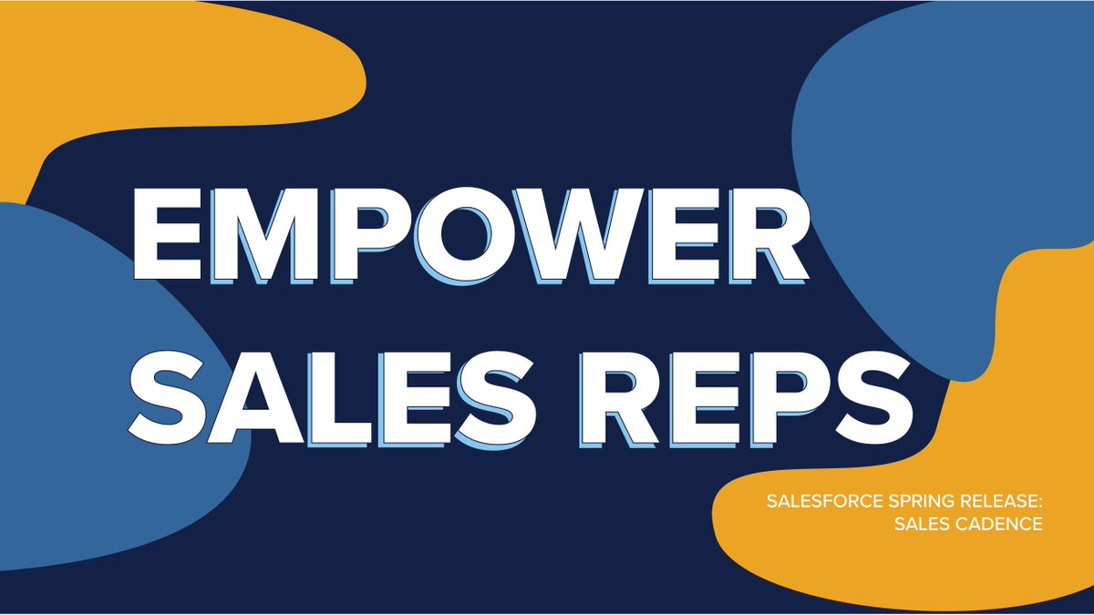 Abelianus's tweet image. 💐🖥️ #SalesforceSpringRelease allows you to Keep #SalesReps in Line, with #SalesCadence! Create sales paths that lead reps through outreach steps and prospect engagement. #SalesManagers, set up your Sales Cadence and #equip your reps with the most efficient tools!