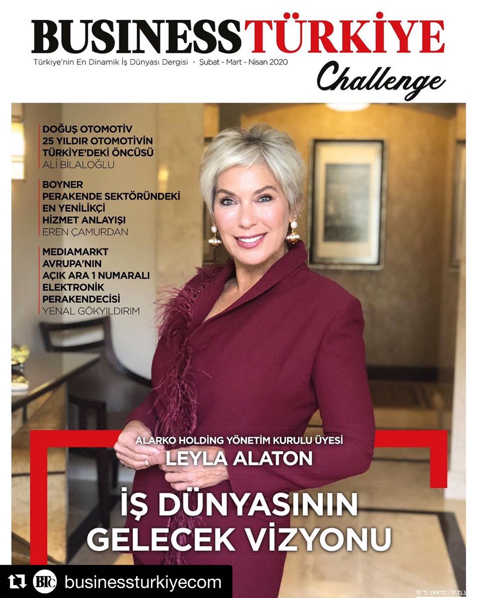 İş dünyasının kalbi <a href="/BusinessTrCom/">Business Türkiye</a> Şubat sayısında atıyor! kapak konuğu <a href="/alarkocarrier/">Alarko Carrier</a> Yönetim Kurulu Üyesi <a href="/leylaalaton/">Leyla Alaton</a> 
#businesstürkiye #businesstürkiyedergisi #dergi #business #işdünyası #işhayatı #businesstürkiyechallenge #Alarko @BRG_AYAKDAS
