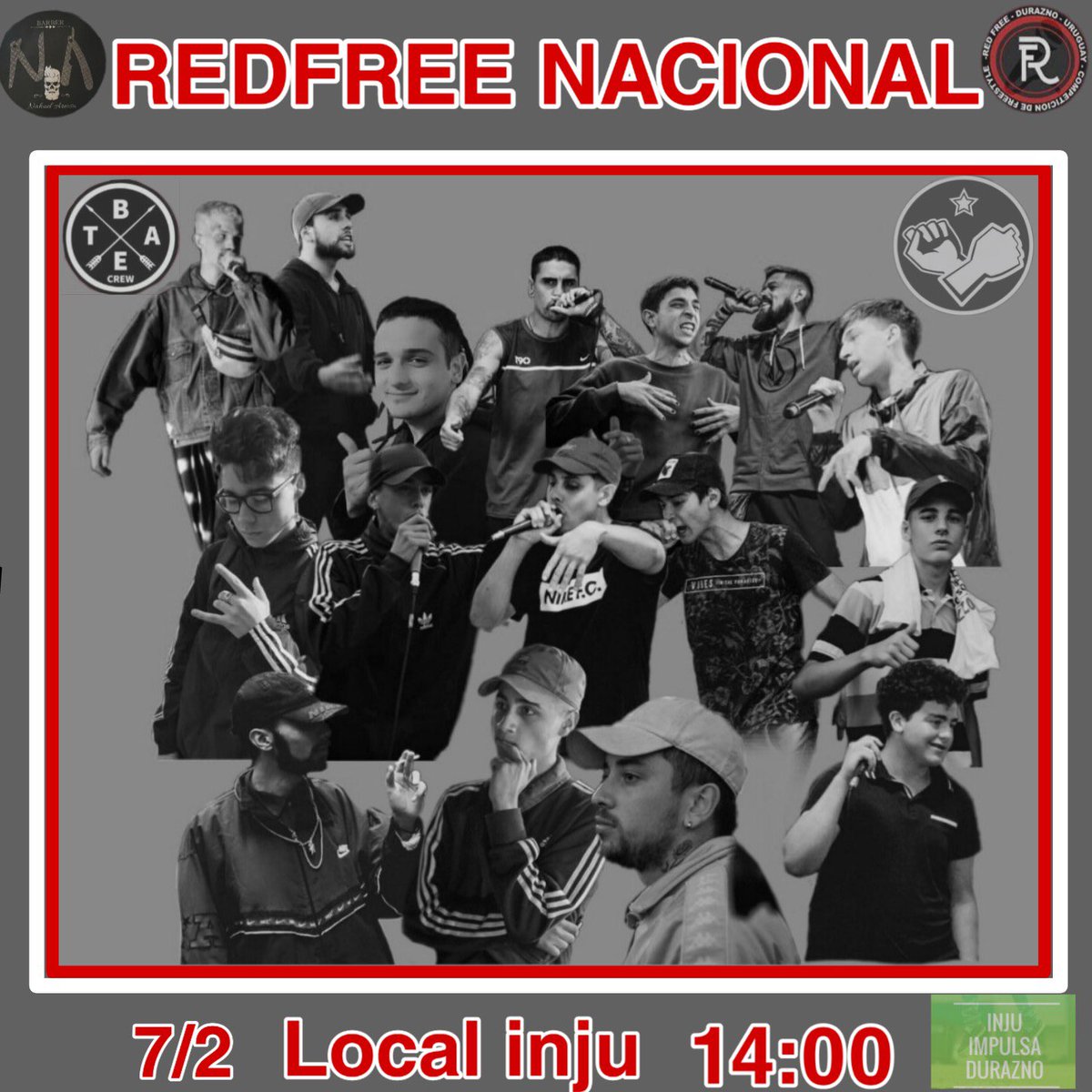 ualdeeee's tweet photo. Esto e mañana en el local de Inju frente a la plaza rodó al lado de la terminal, batallitas de rap y unos ricos toques en la ciudad de durazno, vayan pa ahí e https://t.co/E3ho8o830f