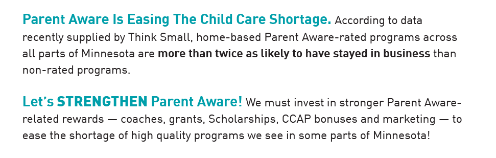 MN4Scholarships's tweet photo. Part of addressing MN's shortage of quality child care slots must be strengthening #ParentAware. #mnleg @GovTimWalz @LtGovFlanagan @paulgazelka @melissahortman @CarlaNelsonMN @davepinto @EricPrattMN @_RyanWinkler @SenatorRelph @MelisaFranzen @ronkresha https://t.co/0WazqDHqm1