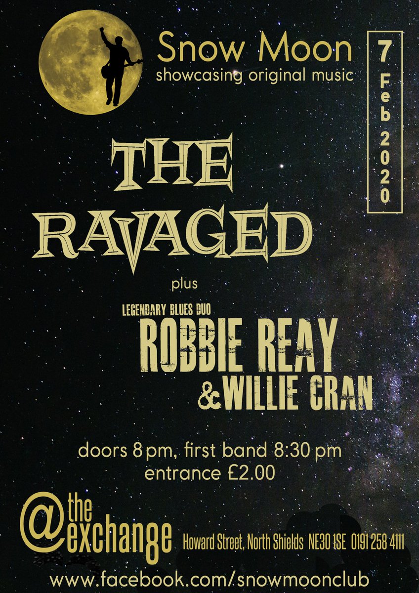 @snowmoonmusic (@snowmoonmusic1) on Twitter photo <a href="/snowmoonmusic1/">@snowmoonmusic</a> <a href="/attheexchange/">@theexchange</a> @robbiereay31 <a href="/Ravagedband/">Ravaged</a> Friday 7 Feb. Don't miss it! #northshieldsbestkeptsecret #livemusic <a href="/snowmoonmusic1/">@snowmoonmusic</a> <a href="/attheexchange/">@theexchange</a> @robbiereay31 <a href="/Ravagedband/">Ravaged</a> Friday 7 Feb. Don't miss it! #northshieldsbestkeptsecret #livemusic