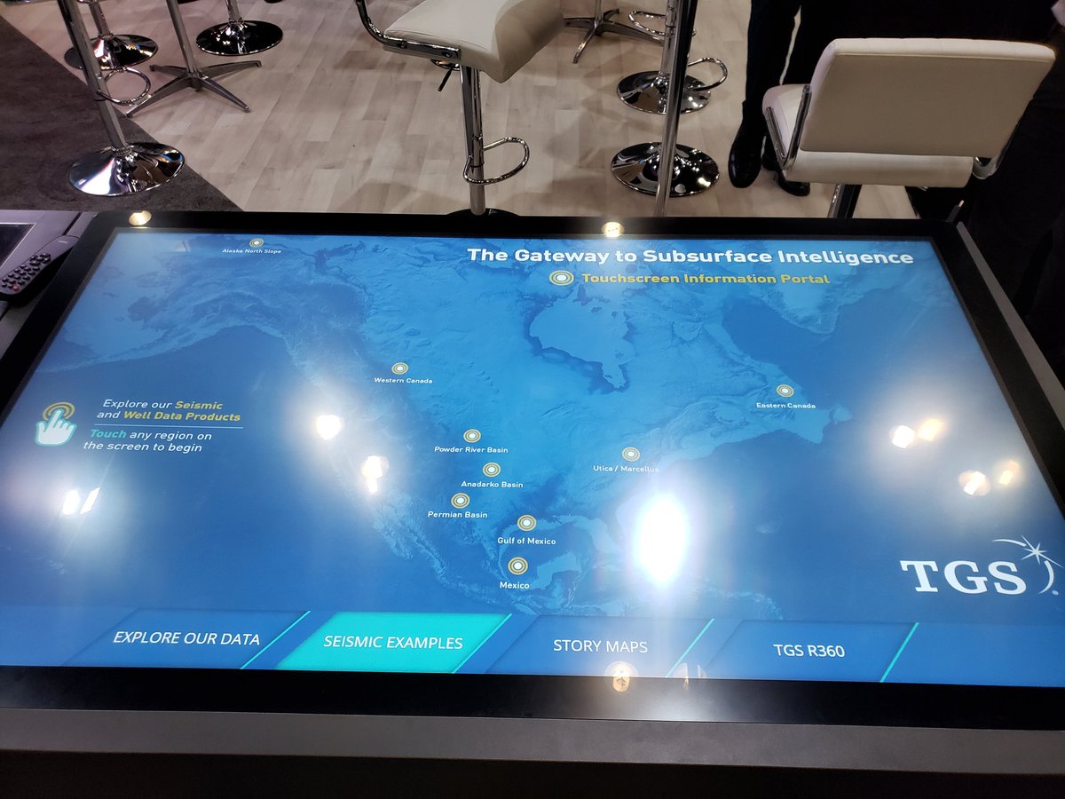 TGScompany's tweet image. Get a look at our data at @NAPE_Expo booth 2139 with our new interactive touchscreens. Drop your cards for a chance to win an Echo Dot. 

#TGS #SubsurfaceIntelligence