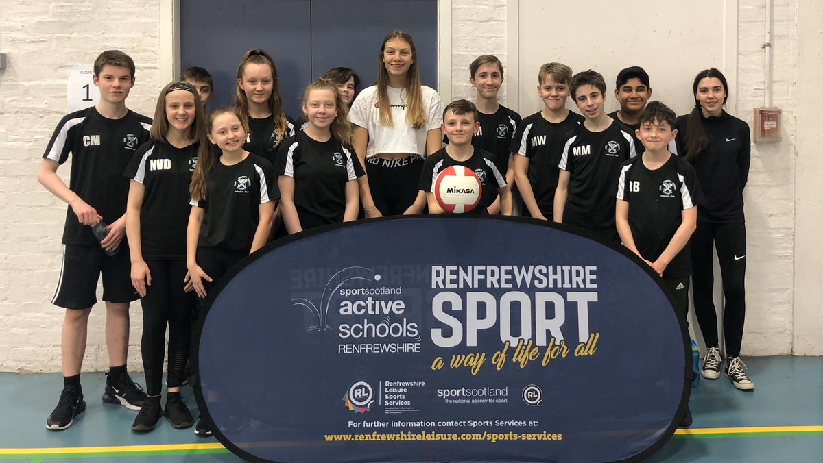Well done to our S1 and S2 pupils who took part in the Active Schools Junior Volleyball Development Session tonight. 
A great opportunity to train and play with other schools 👍🏼🏐 <a href="/St_Andrews_Acad/">St Andrew's Academy</a> @RLSS_Paisley