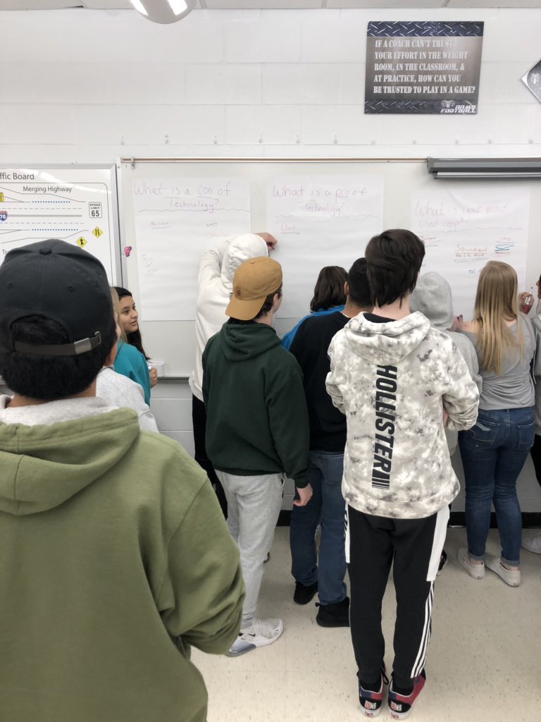 MissJannone's tweet image. Graffiti walls are a great way to gauge prior knowledge and opinions of students before diving into a unit! #media #techuse #sel #randolphschools