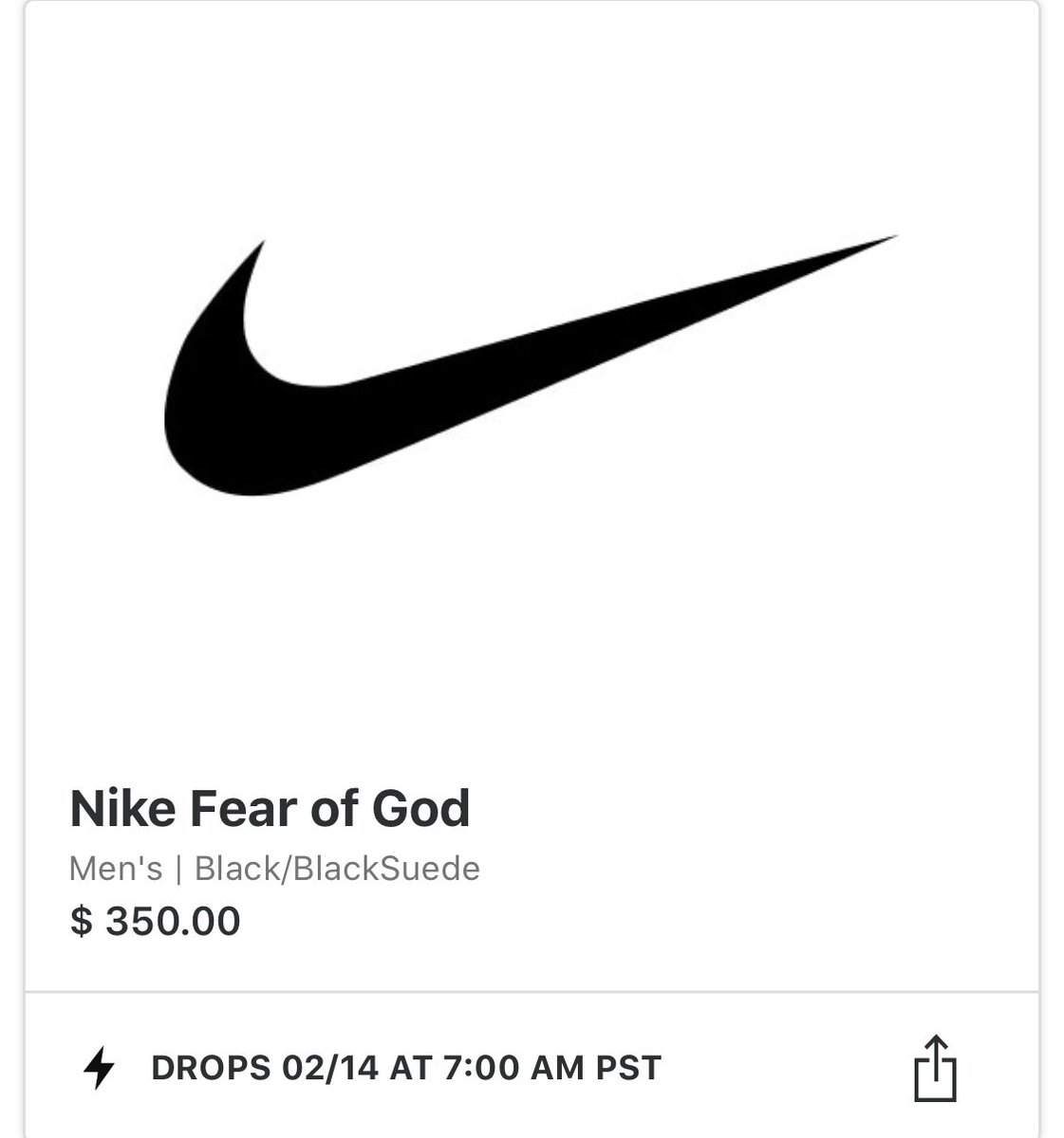 nike fear of god footlocker
