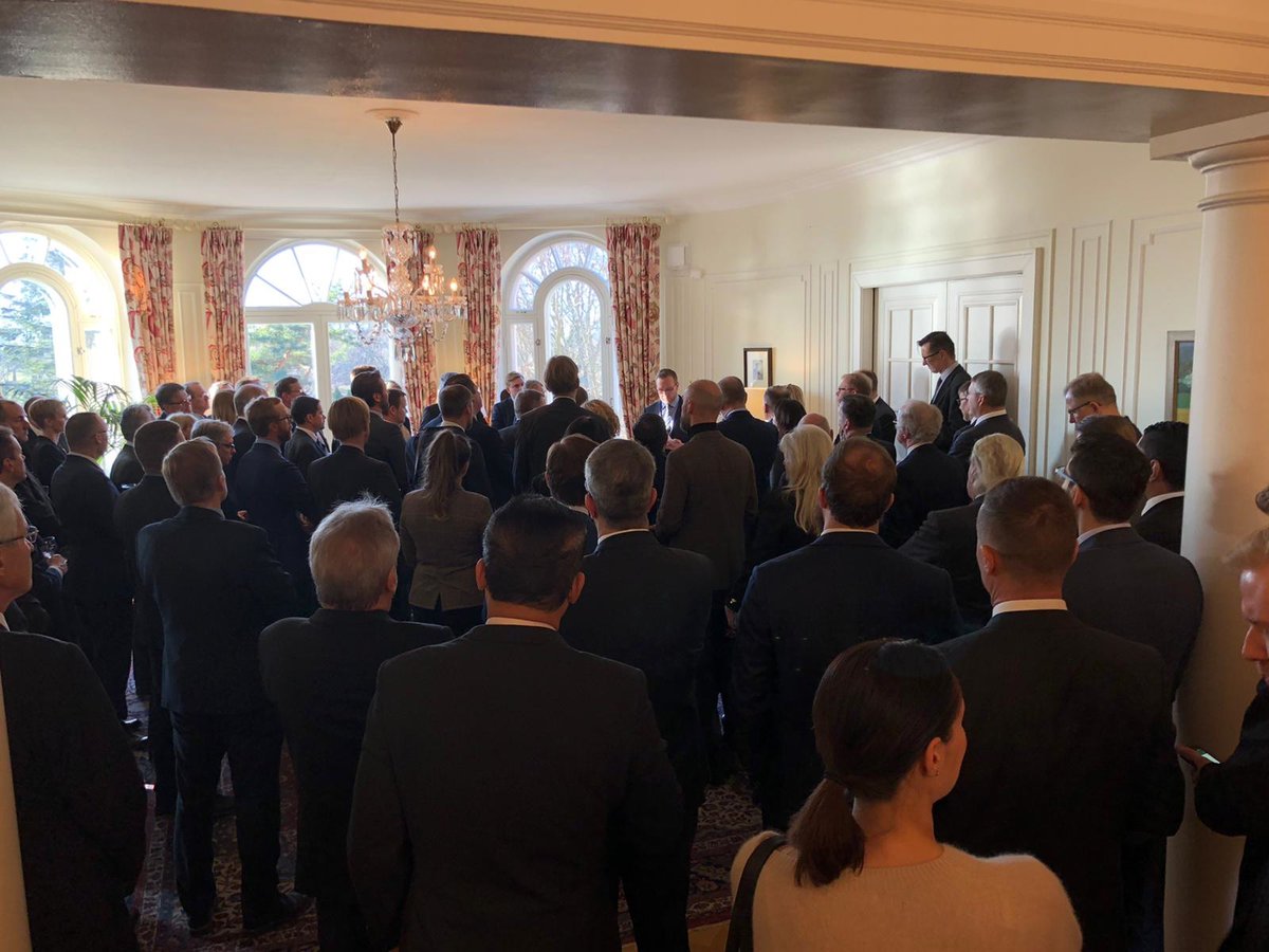 annehatanp's tweet photo. More than 100 company leaders members of the business associations hosted by the Finland Chamber of Commerce gathered together at the #British Ambassador’s Residence today for an #Networking event and discussed current business topics #Finncham https://t.co/qKZWgOamLo