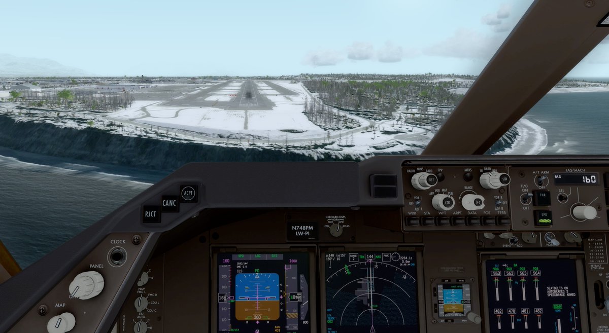 CanariasCharter's tweet photo. Preciosa Aproximación a uno de mis aeropuertos favoritos..Anchorage PANC!  Proxima parada Wuhan ZHHH @ndres1981#aerolineavirtual #aerolinea_virtual # p3d #simulador #virtual_airline #virtualairline #pilotovirtual #aviones #repaints #liveries #livery  #757captainsim https://t.co/Zy3CZ7GgVf