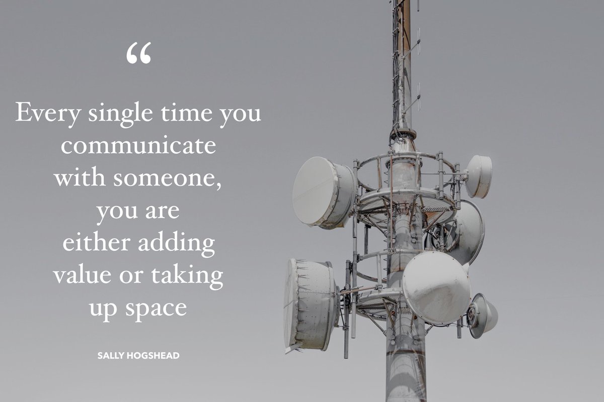 masters_biz's tweet image. “Every single time you communicate with someone, you are either adding value or taking up space”

Sally Hogshead 

#mastersofbusiness #business #quote #inspiration #success