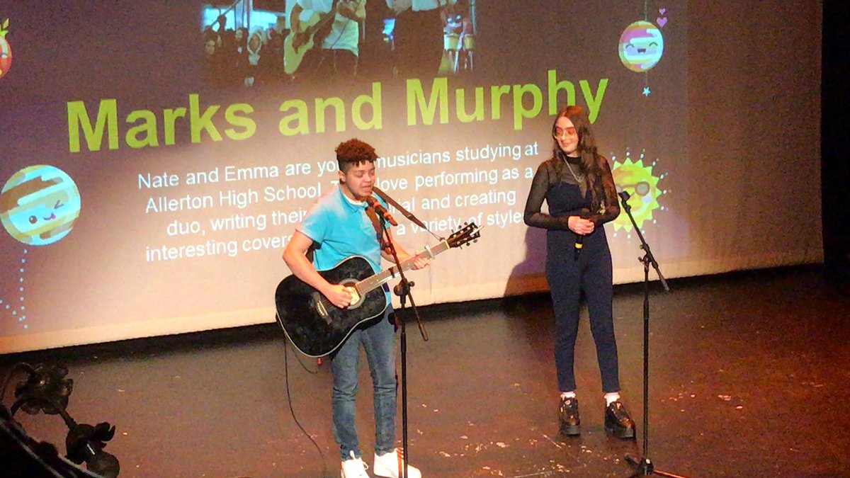 Marks &amp; Murphy from <a href="/AllyHighMusic/">Allerton High Music</a> gave such a breathtaking performance just now 😍 #ChildFriendlyLeedsAwards