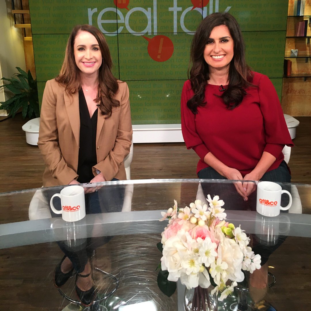 Cook_and_James's tweet photo. Thank you so much for having Co-Founders Heather James and Kara Cook on @11Alive  for @atlandco  Real Talk with @cdpullara and @CrashClark today! Here are some pics from the set 😊 https://t.co/tBwHbduQxa