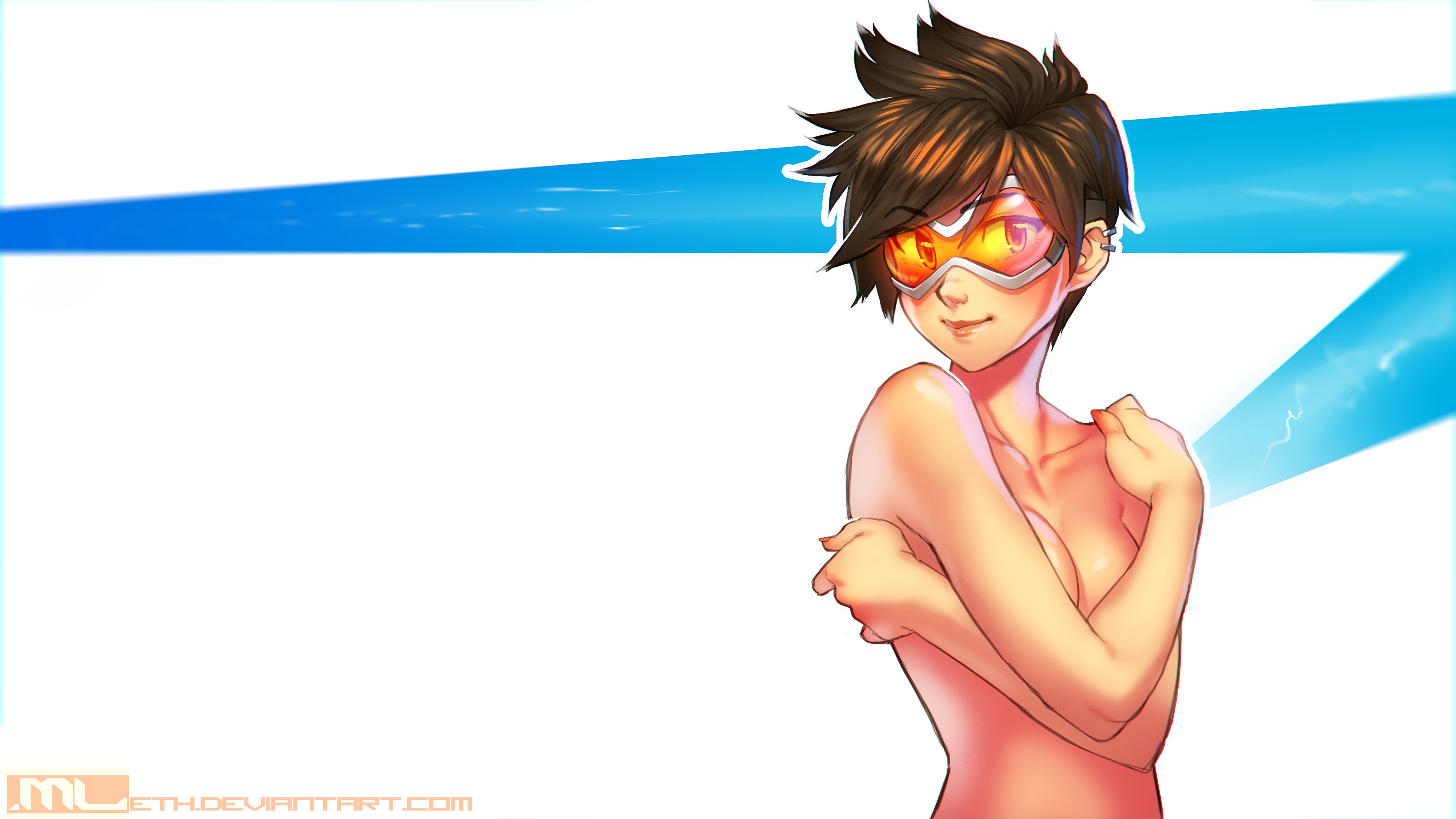 X 上的MLeth：「Nakie Tracer wallpaper⚡️💕 (2017) #Overwatch #Tracer   / X