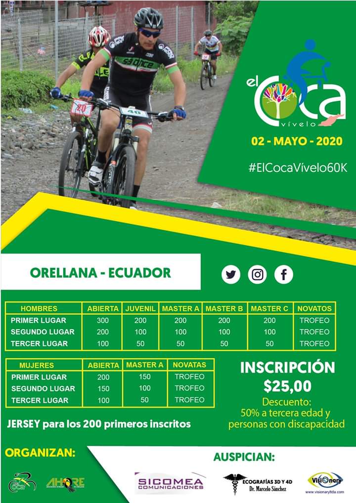 Bicicoca's tweet photo. ¡Llegó lo esperado! 🚴‍♂️🚴‍♀️🥇🥈🥉
Todos los detalles de la competencia ciclística #ElCocaVívelo60K están aquí 👉 https://t.co/CuwxYtQEu3 también puedes inscribirte en este link 👉 https://t.co/S7joaEChWY.

By: @VisionaryLTDA https://t.co/1ojpuoBVX5