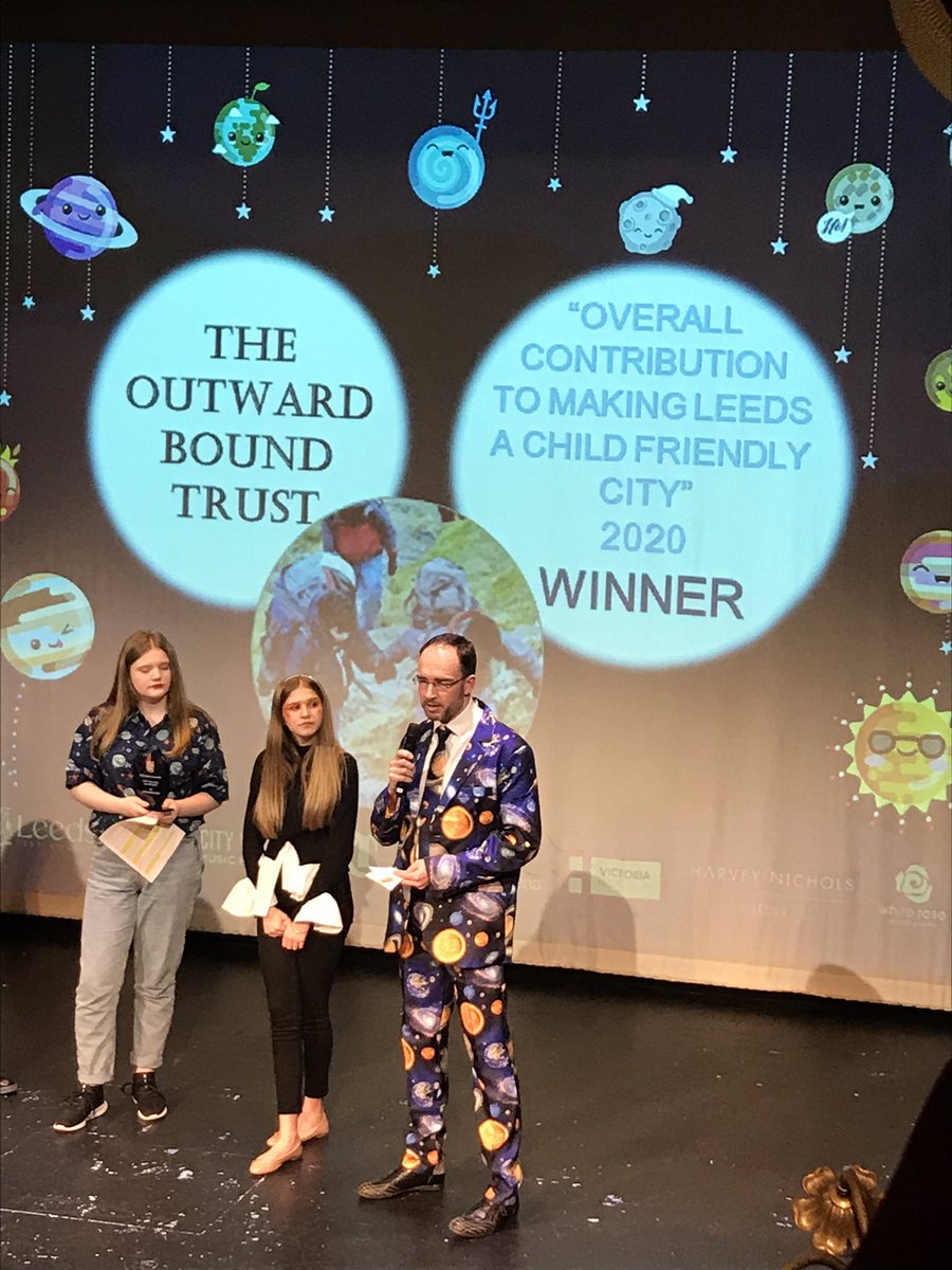 And the final award for Overall Contribution goes to <a href="/OutwardBoundUK/">The Outward Bound Trust</a> - a wonderful organisation enabling children to reach for the stars! 

<a href="/Child_Leeds/">Child Friendly Leeds</a>