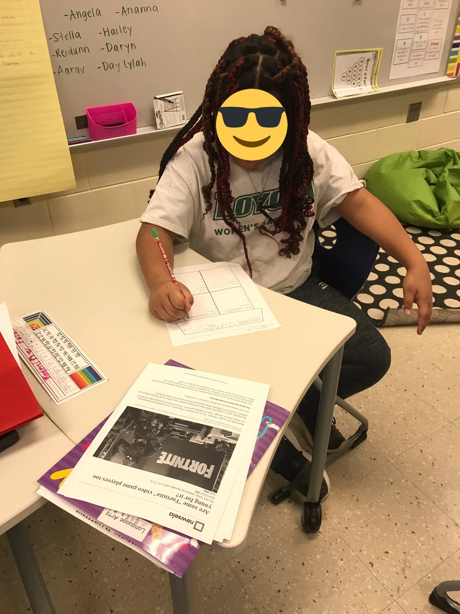 Ms_ThompsonBCPS's tweet photo. Synthesizing information to form an opinion: Is Fortnite Bad for Kids? Ss had a lot of fun forming their stance! @Team_MCES https://t.co/hFVjyOXJRY