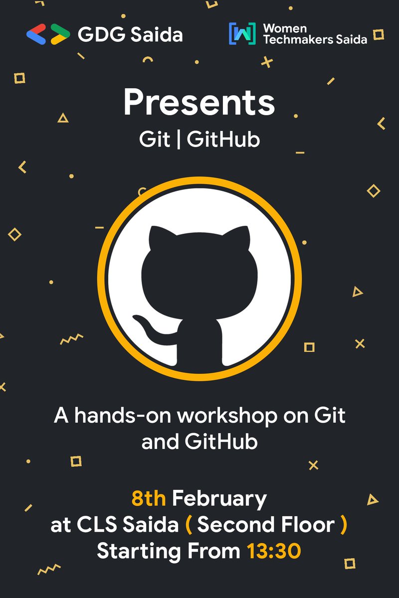 Heeeere we are again! 🤩
Are you ready for a new workshop! 🤓
Git and GitHub, a hands-on workshop on using git and GitHub for collaborative work. 👨‍💻👩‍💻
Make sure you don’t pass up the opportunity, seats are limited, so hurry up →
forms.gle/1Tbp8F4XR5GxMe…