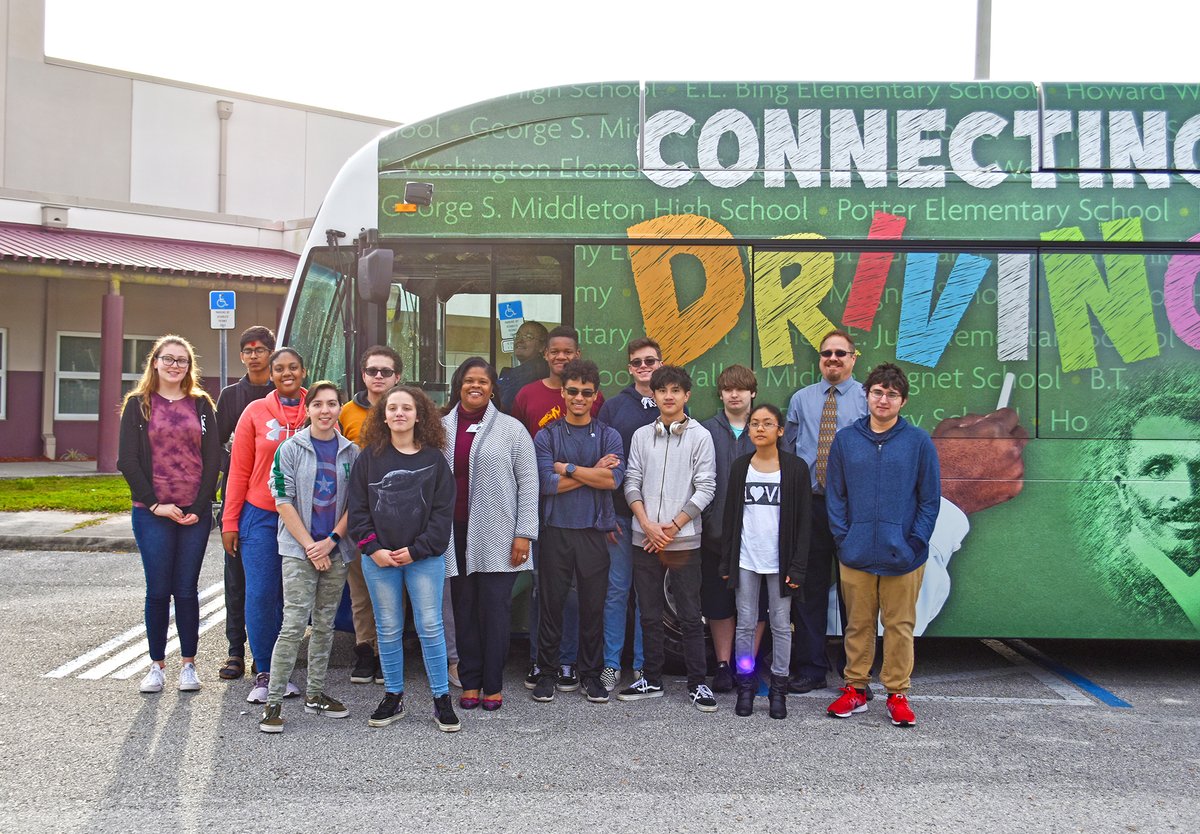 GoHART's tweet photo. ICYMI: On Monday, HART unveiled our #BlackHistoryMonth theme and bus - Connecting Our Schools While Driving Education! 

The theme highlights prominent African Americans with @HillsboroughSch named after them. https://t.co/X9W08Qq83v