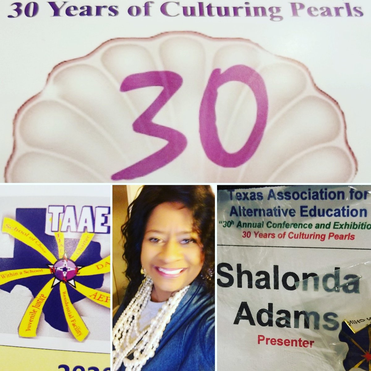 shalondaadams's tweet photo. Enjoying the greatness of the TAAE 30th Annual Conference! #TAAEPearls #TAAE #intentional #growthmindset #WINning #vision #legendary @TAAE8 @iamborntoteach @AdamsAcademia https://t.co/hx4oraXtUx