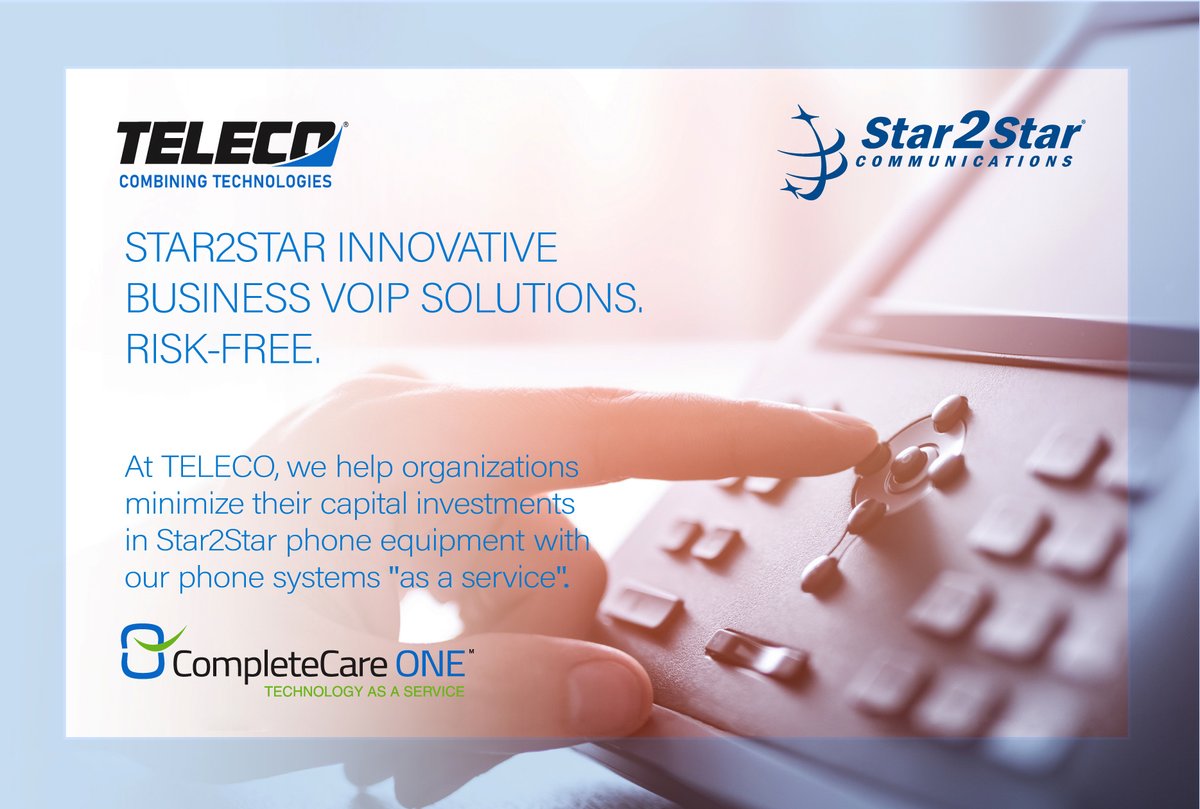 TELECOinc's tweet photo. @TELECOinc offers @Star2Star's Full Spectrum #Communicationssolution #asaservice. #Businesses of all sizes and industries can benefit from this system that can be customized for every unique need.
https://t.co/woZvxHvRe6
800.800.6159 #VoIP #Yeahthatgreenville #southflorida #usa https://t.co/YsZj7hcuGO