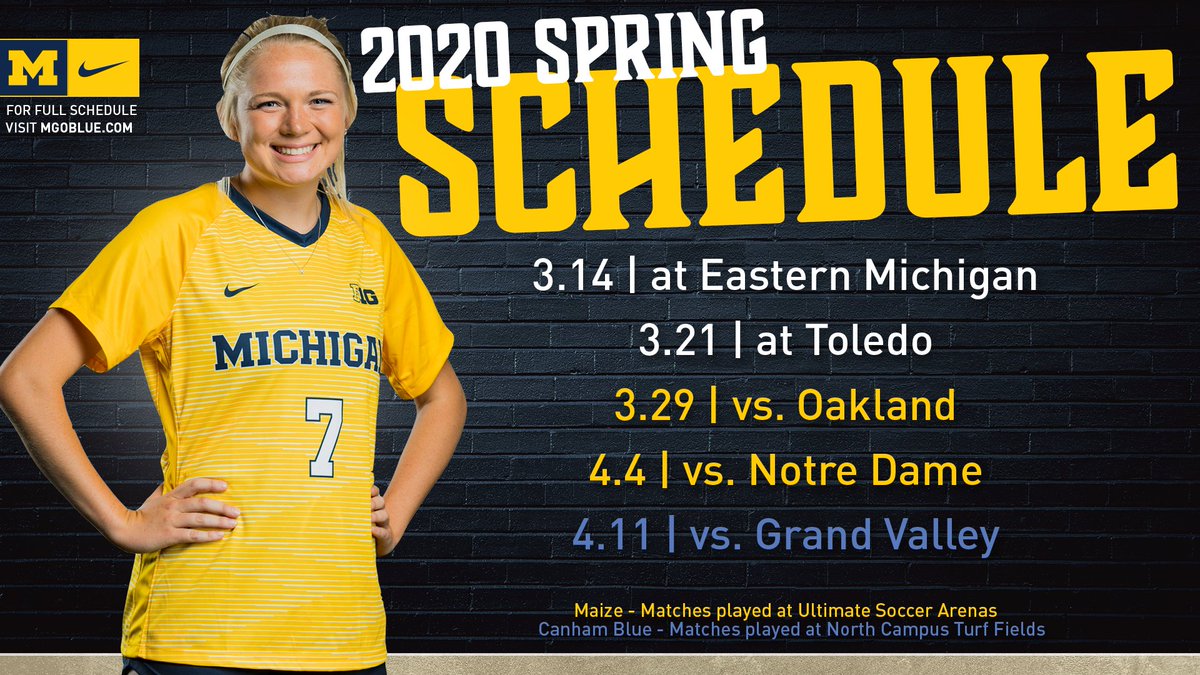 The spring schedule is here and there are a few opportunities to catch us in the offseason!

Full Schedule: myumi.ch/lxqZk

#GoBlue | #MakeIt