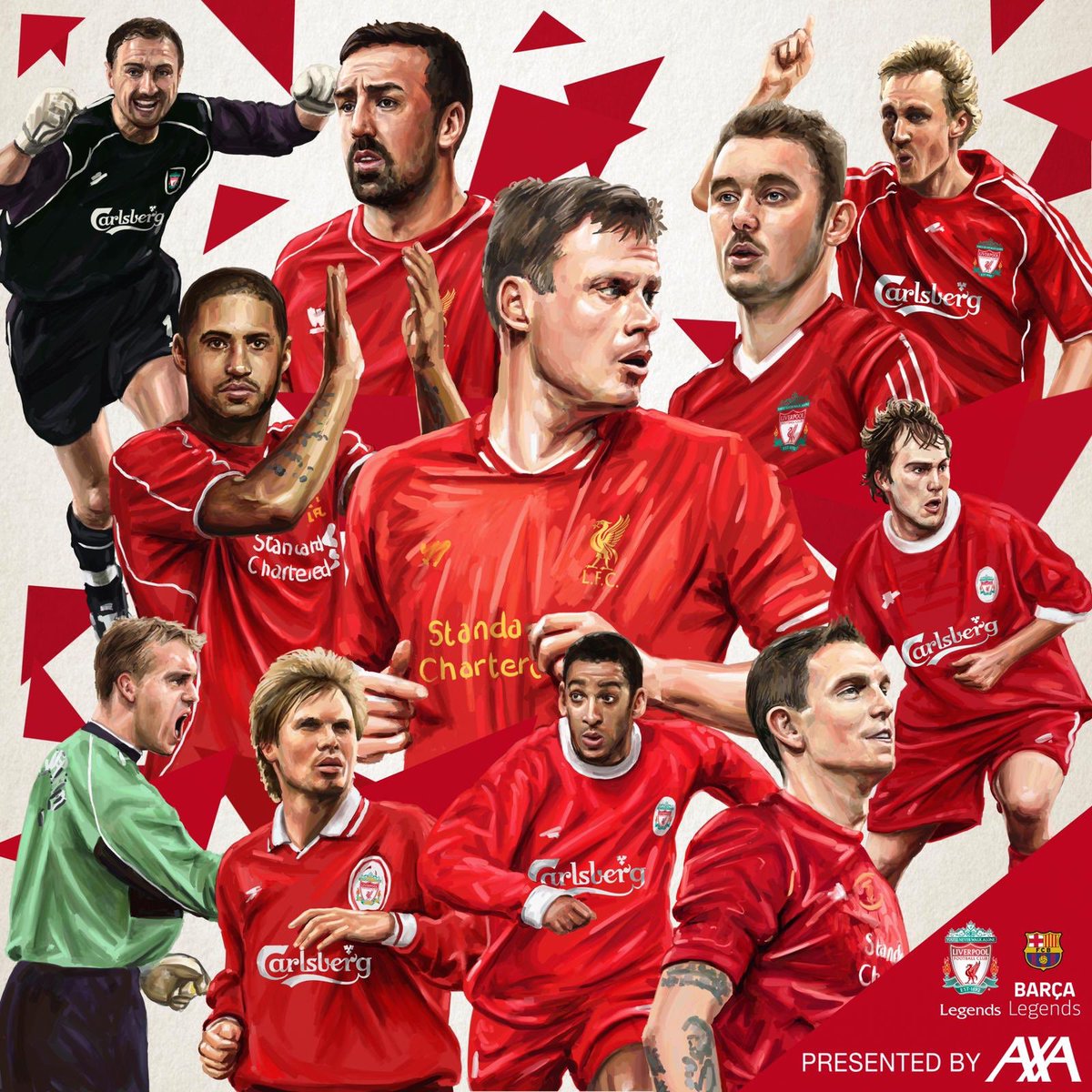 sawe74's tweet photo. Legends return to Anfield!! (and me😇) The goalkeepers and defenders are confirmed for the LiverpoolFC Legends vs FcBarcelona Legends  Charity Match presented by @axa 💪🏻❤️⚽️ @FCBarcelona @LFC #lfclegends #legends2020 #anfield @LFCFoundation https://t.co/AOmI4QV8Zc